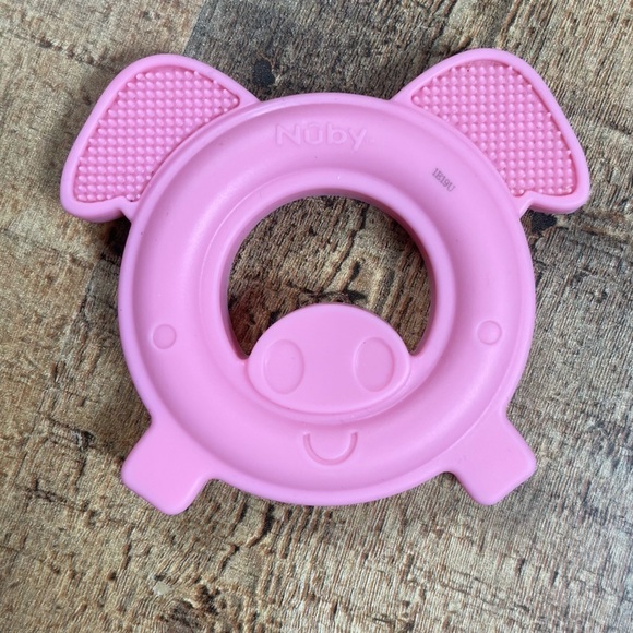 Mushroom Teether Nuby Wood Pig Teether Butterfly Popsicle Pop Its Toys Baby - Picture 4 of 7